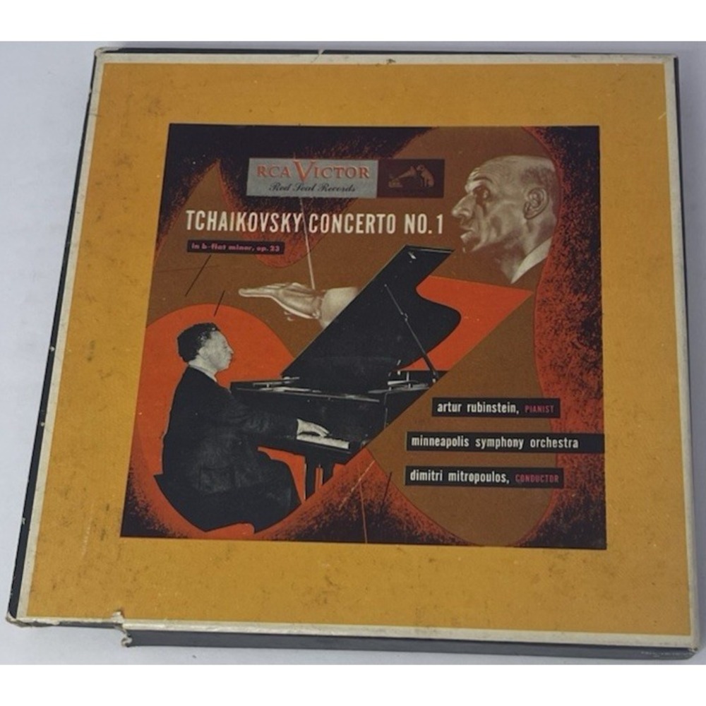RCA Victor Tchaikovsky Concerto No 1 Red Seal 45RPM Rubinstein Mitropoulos